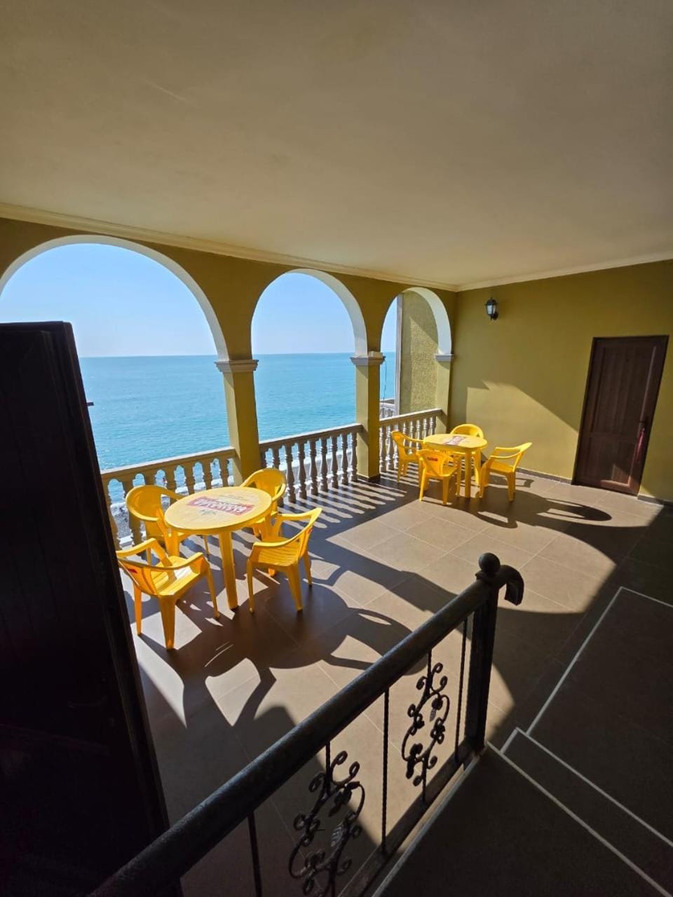 Day, Balcony/Terrace, Living room, Seating area, Sea view