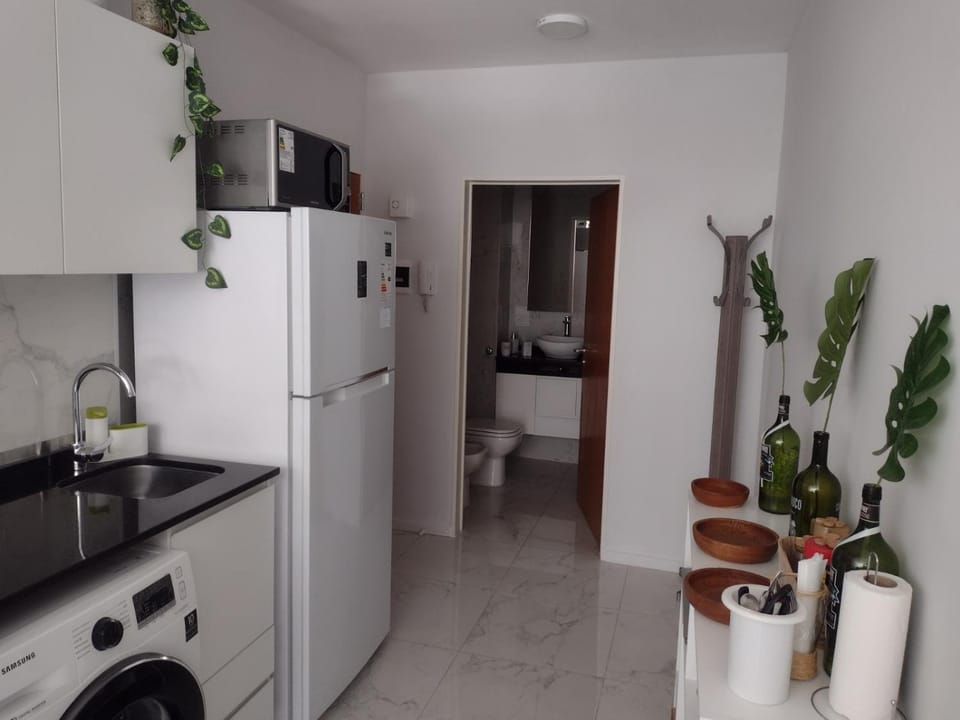 Kitchen or kitchenette, dishwasher, minibar, oven, stove, washing machine