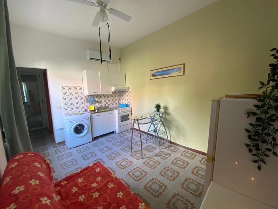 Bed, Kitchen or kitchenette, Photo of the whole room, washing machine