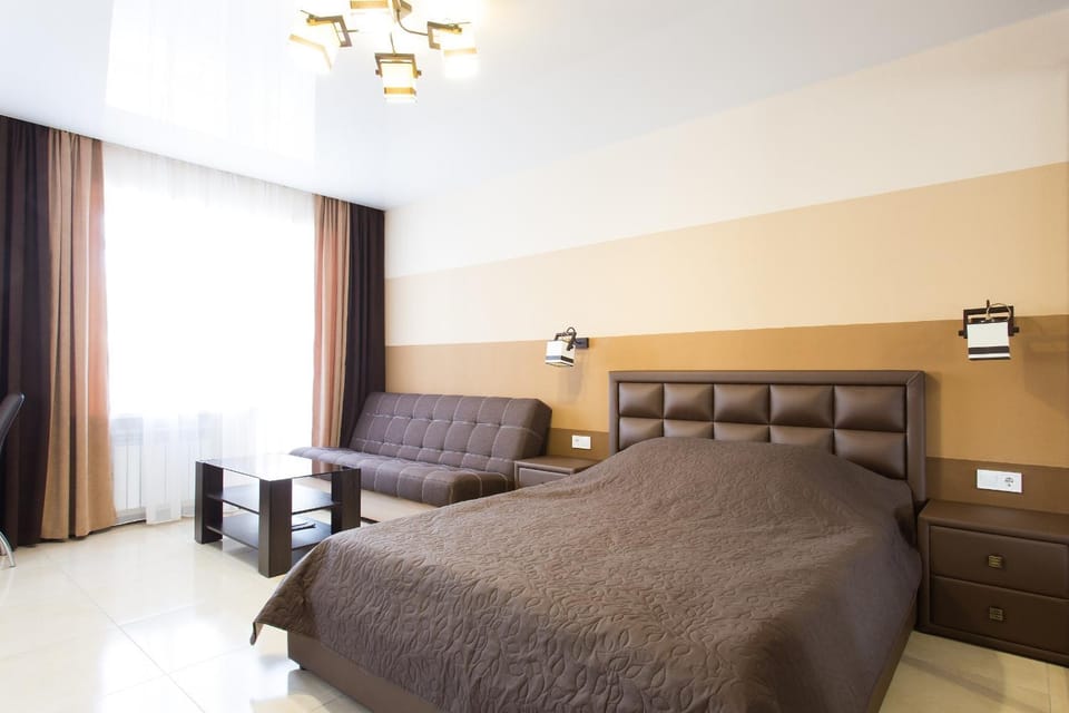 Modern Studio Brown Apartment in Kharkiv