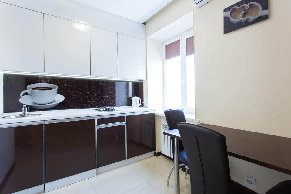 Modern Studio Brown Apartment in Kharkiv