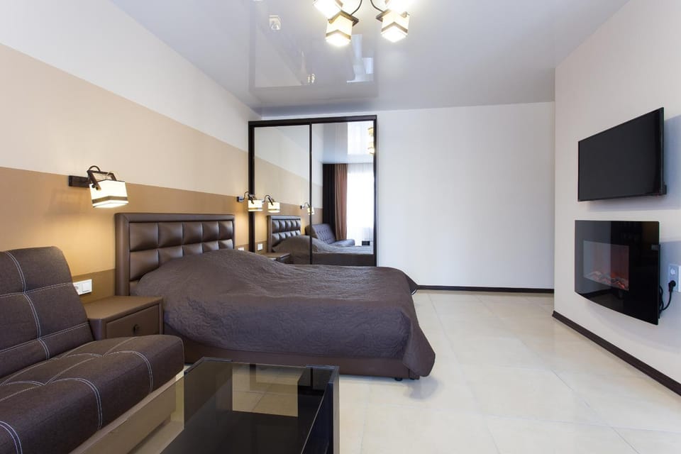 Modern Studio Brown Apartment in Kharkiv