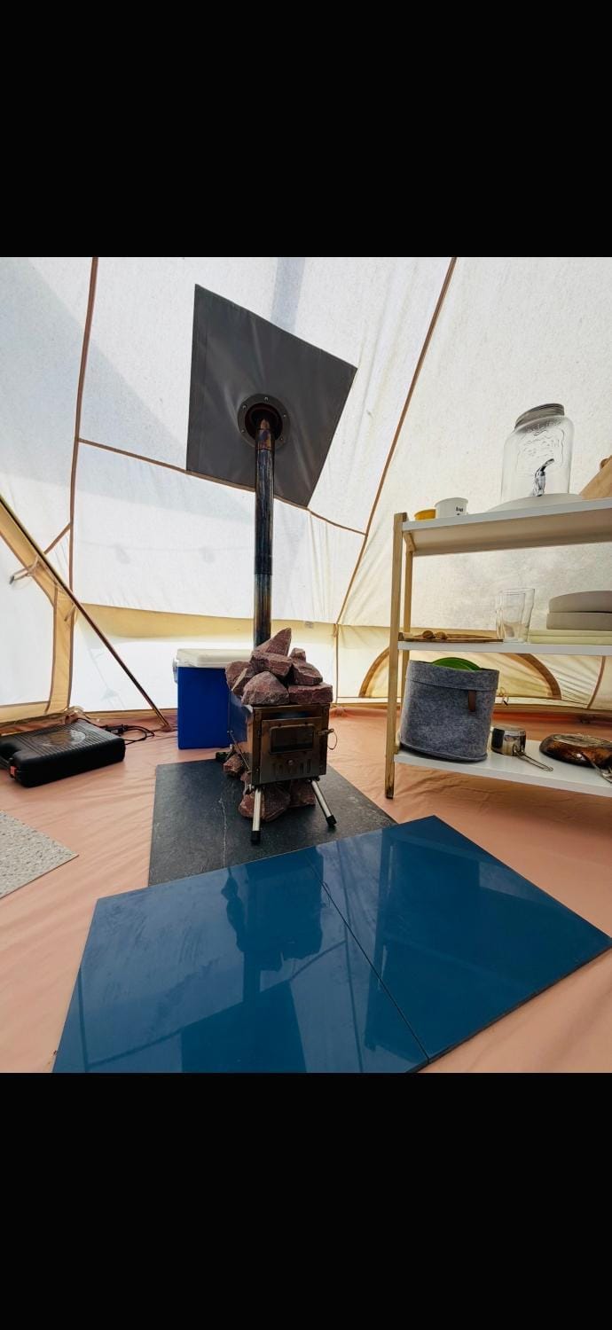 Lakeside camping Luxury tent in Vilnius County, Lithuania