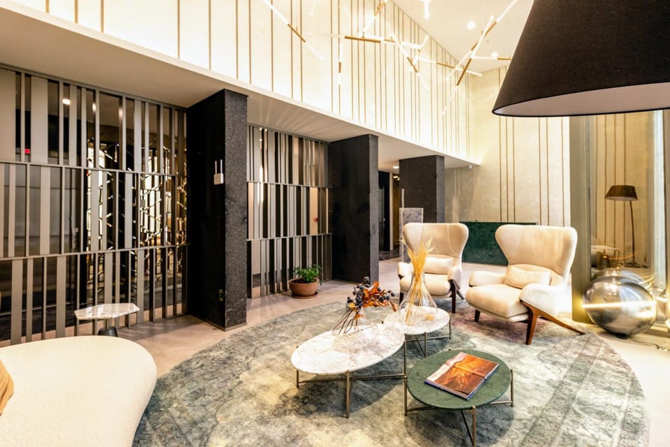 Property building, Day, Lobby or reception, Seating area, Area and facilities