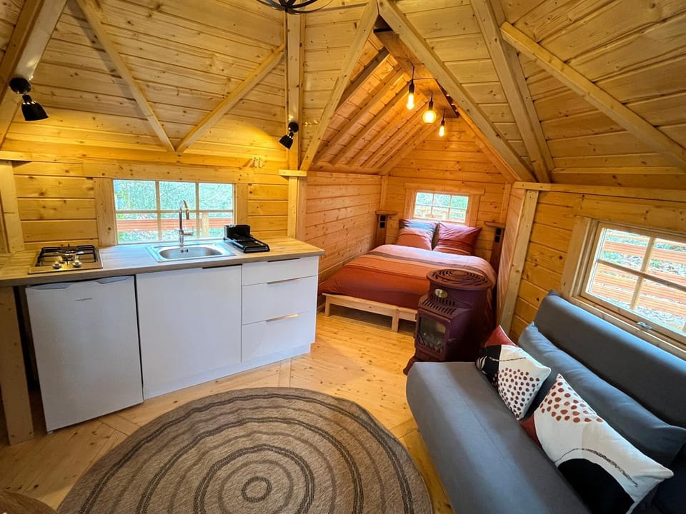 Kitchen or kitchenette, Photo of the whole room, Seating area, Bedroom