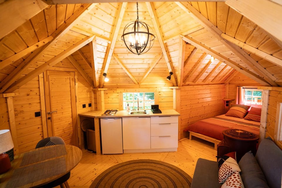 Living room, Bedroom, kitchen
