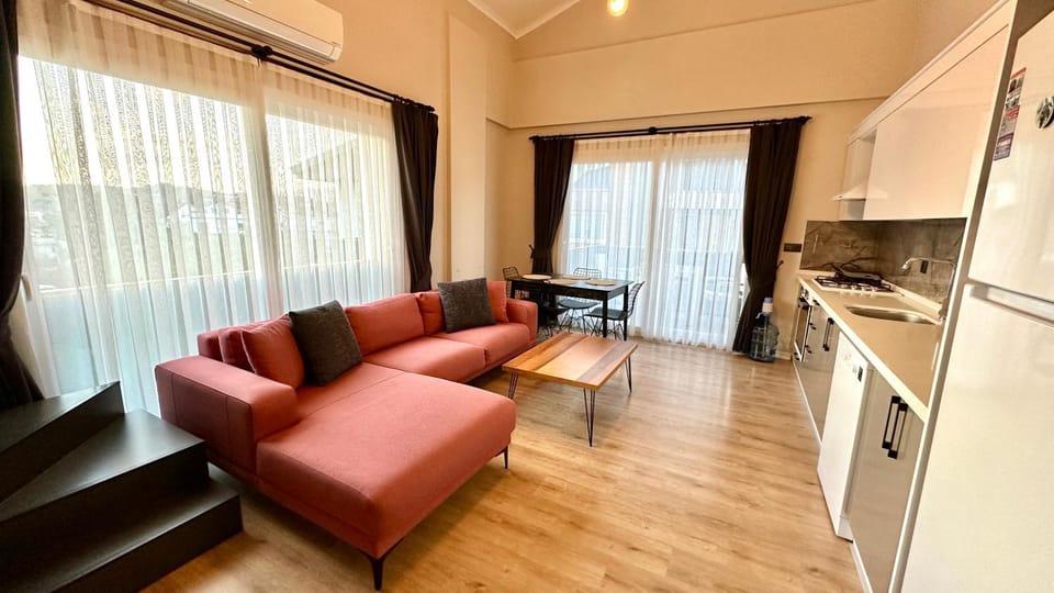 TV and multimedia, Kitchen or kitchenette, Living room, Seating area, Dining area, oven, stove