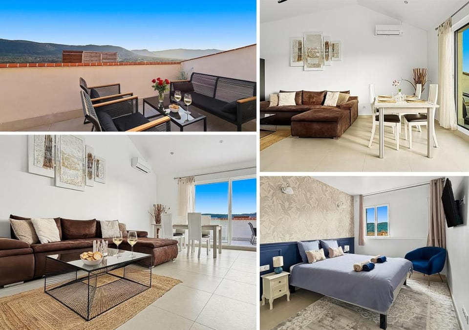 View (from property/room), Balcony/Terrace, Living room, Photo of the whole room, Dining area