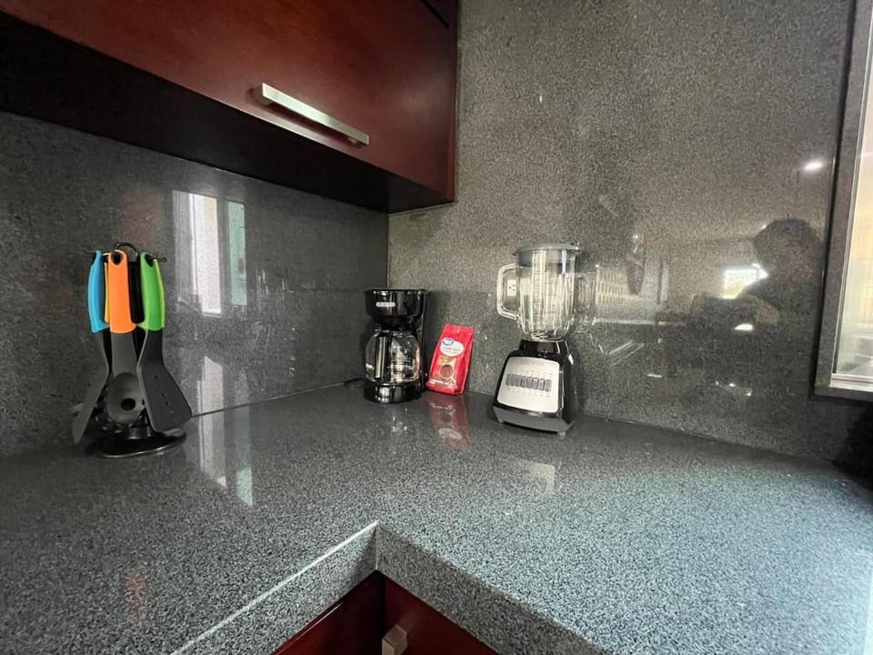 Kitchen or kitchenette, toaster
