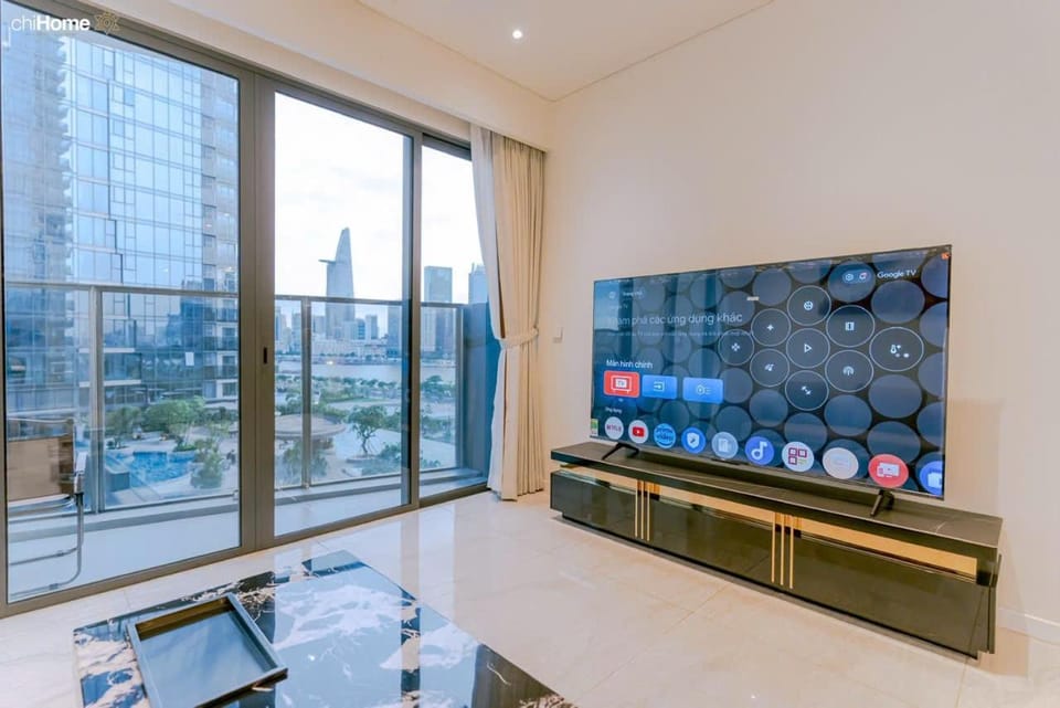 Living room, Landmark view, River view