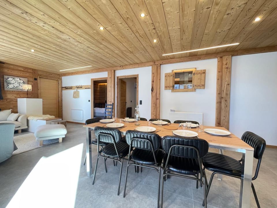 Appartement de charme pour 8 pers. au pied des pistes avec WIFI et Parking - FR-1-505-224 Apartment in Notre-Dame-de-Bellecombe