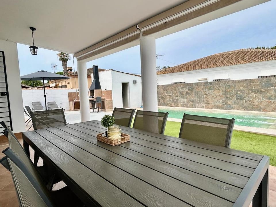 Patio, Day, Balcony/Terrace, Living room, Pool view
