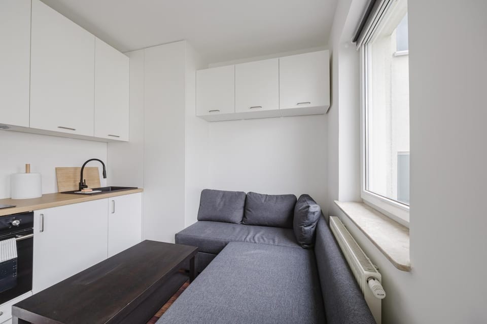 Kitchen or kitchenette, Living room, Seating area, stove