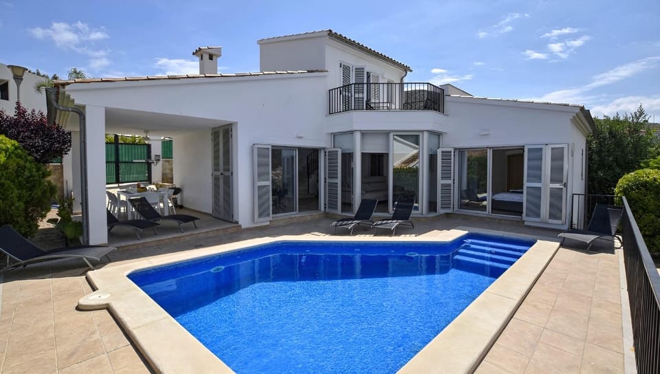 Property building, Living room, Swimming pool