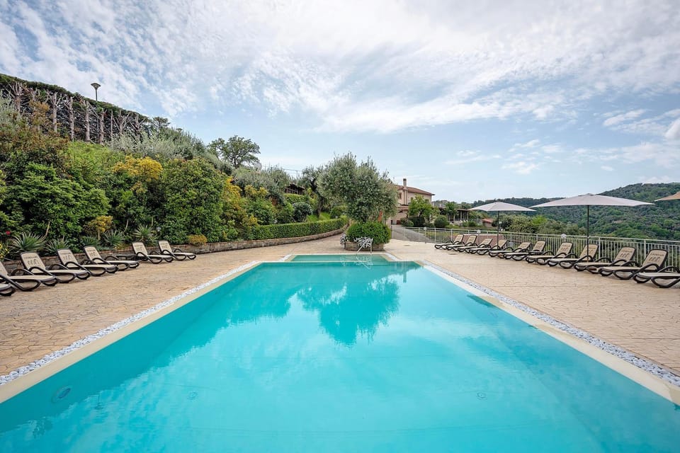 Property building, Living room, Swimming pool