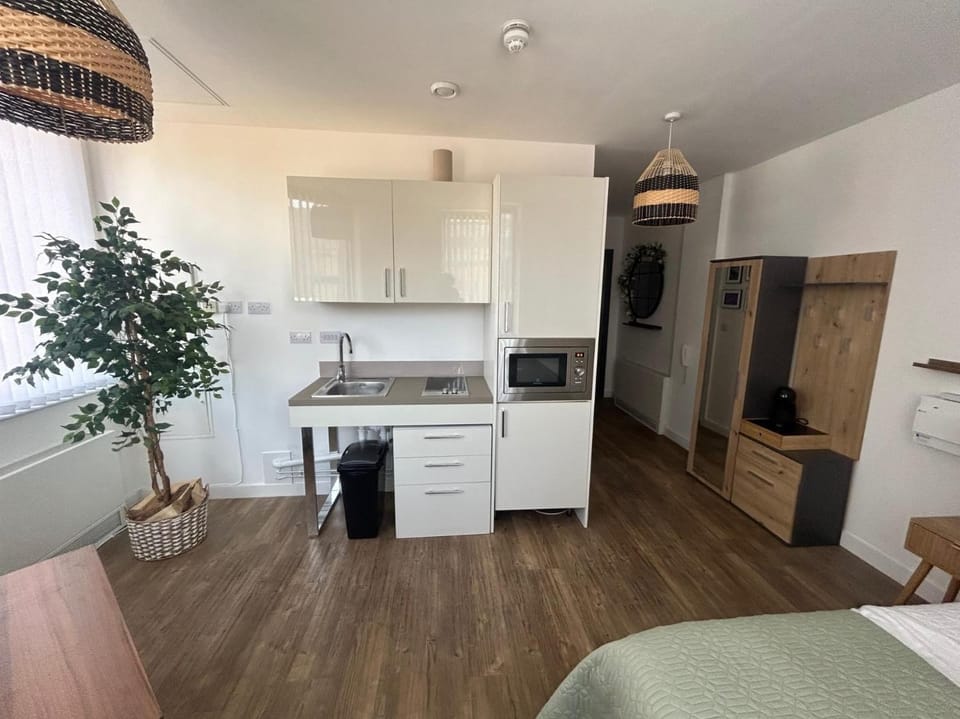 Kitchen or kitchenette, furniture, oven