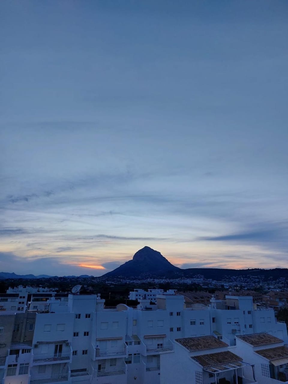 Mountain view, Sunset