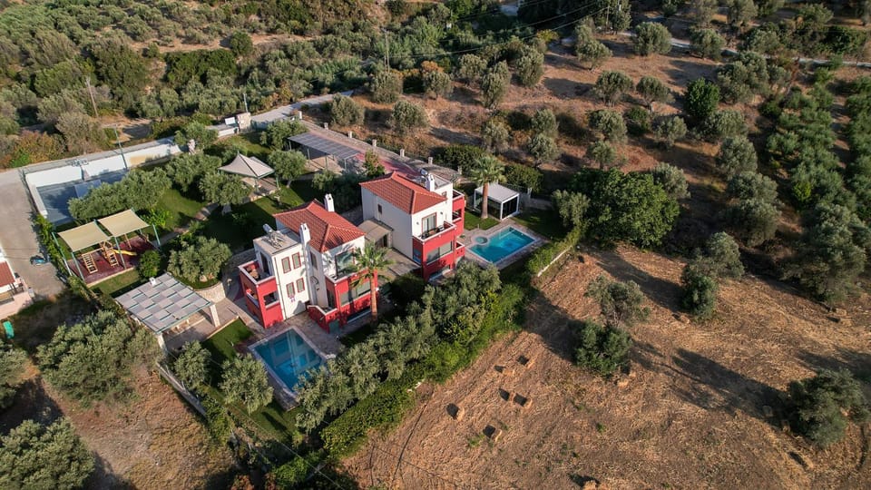 Property building, Natural landscape, Bird's eye view