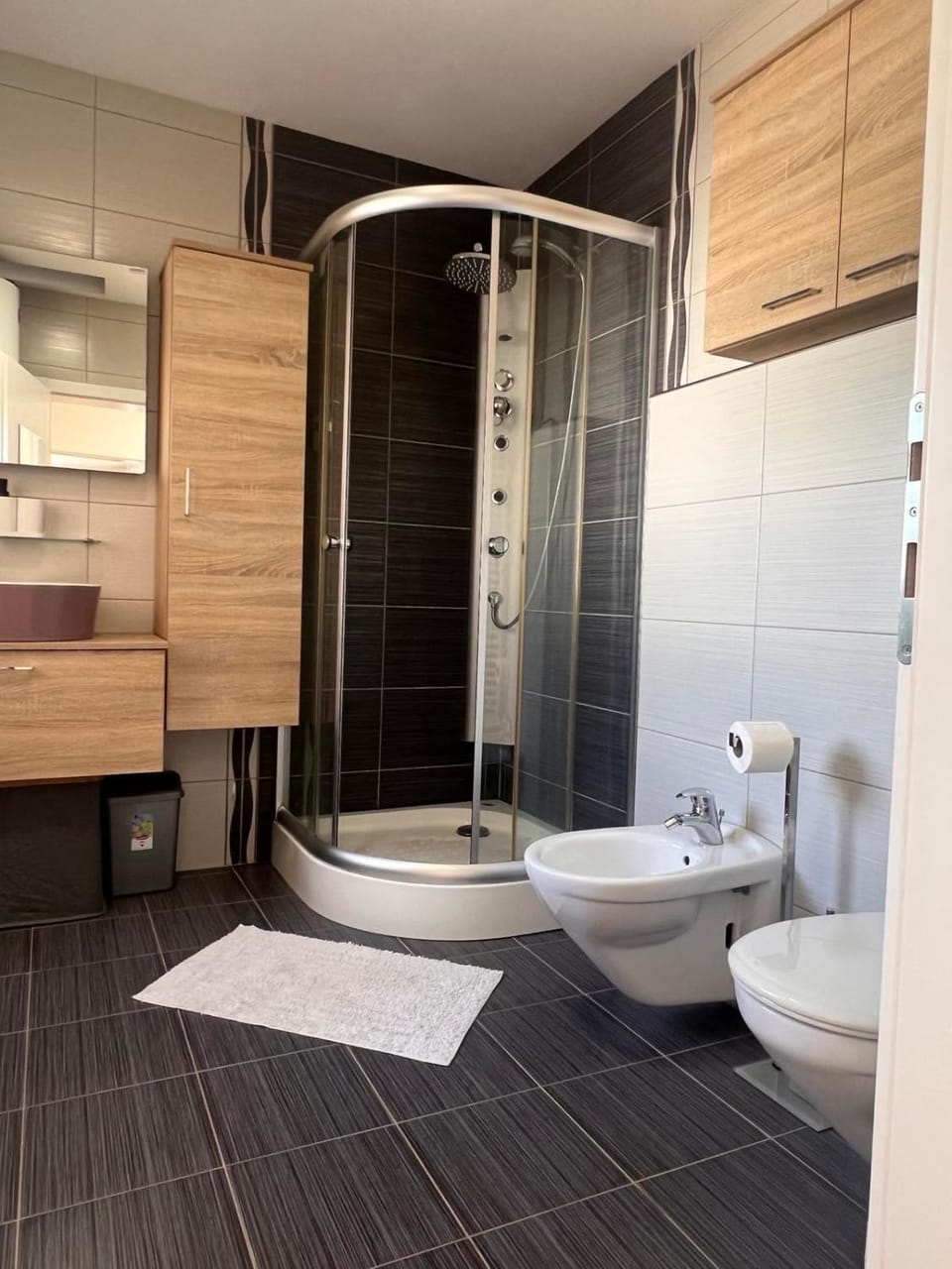 Shower, Toilet, Property building, Bathroom, bidet