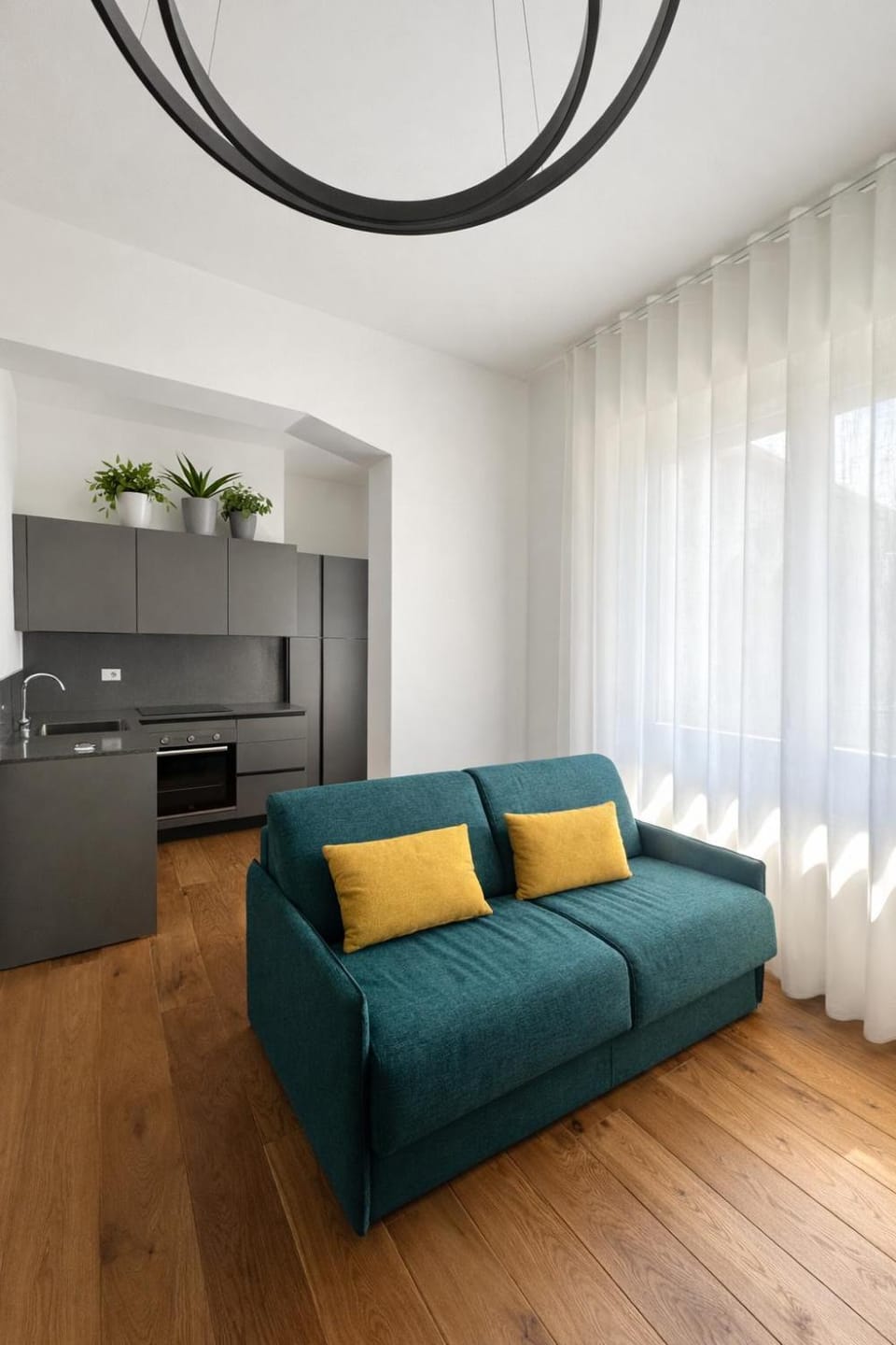 Kitchen or kitchenette, Living room