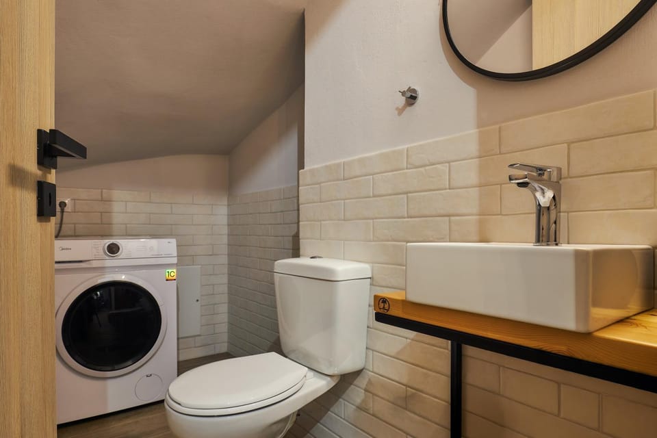 Toilet, washing machine