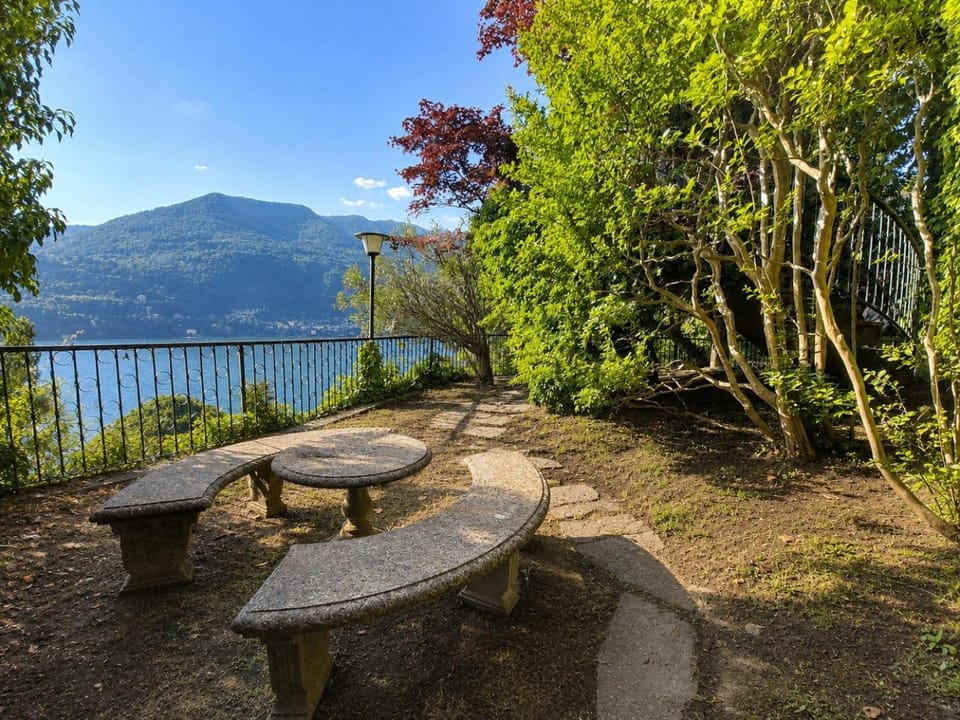 Spring, Natural landscape, Garden, Dining area, Lake view, Mountain view