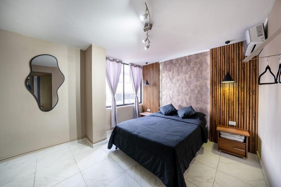 Bed, Bedroom, air conditioner