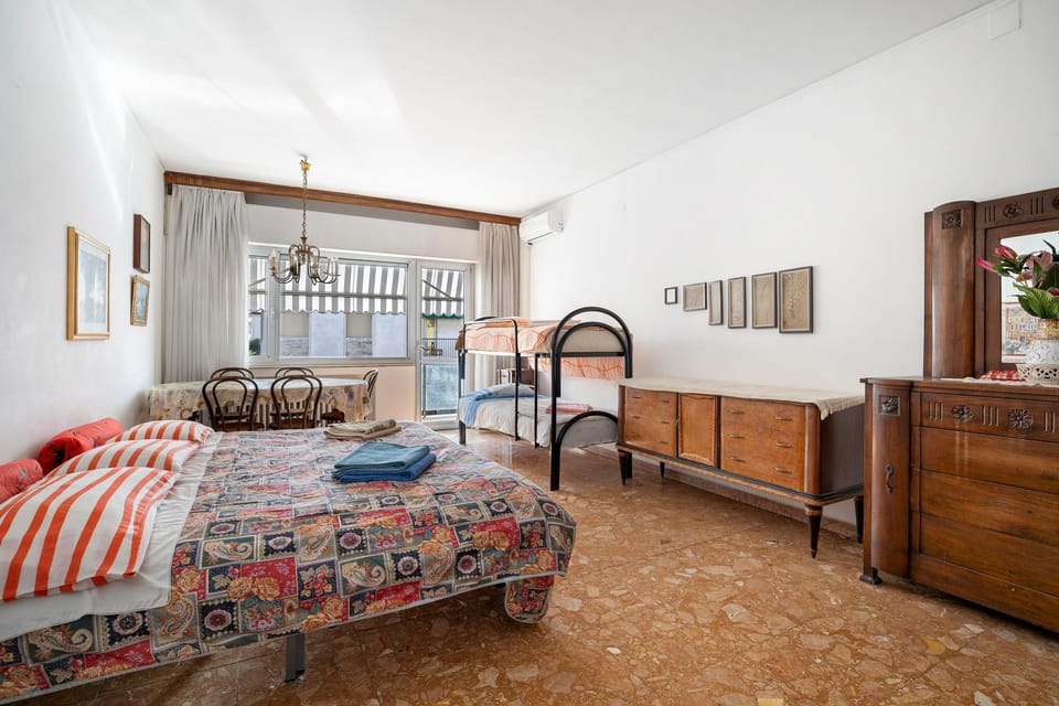 Property building, Living room, Bedroom