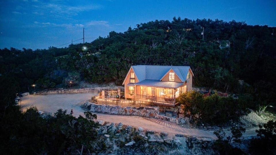 Property building, Night, Mountain view