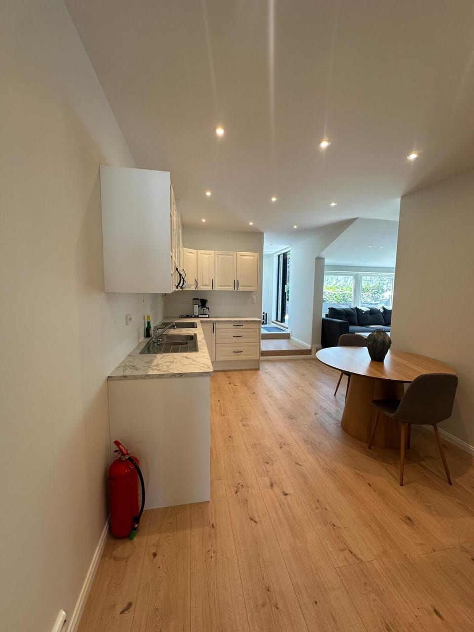 Kitchen or kitchenette, dishwasher