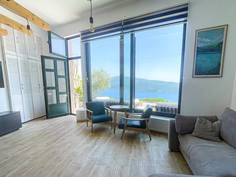 Natural landscape, Living room, Seating area, Mountain view, Sea view