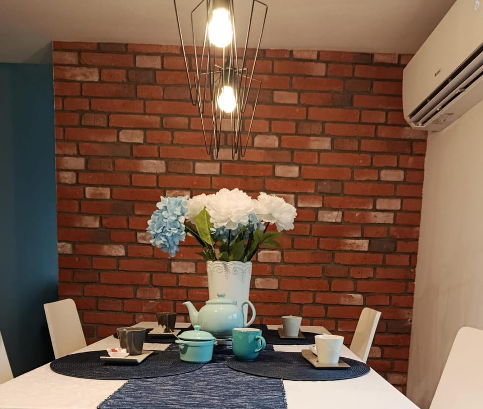 Dining area, air conditioner