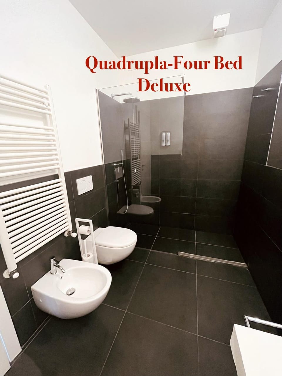 Shower, Toilet, Bathroom, Text overlay