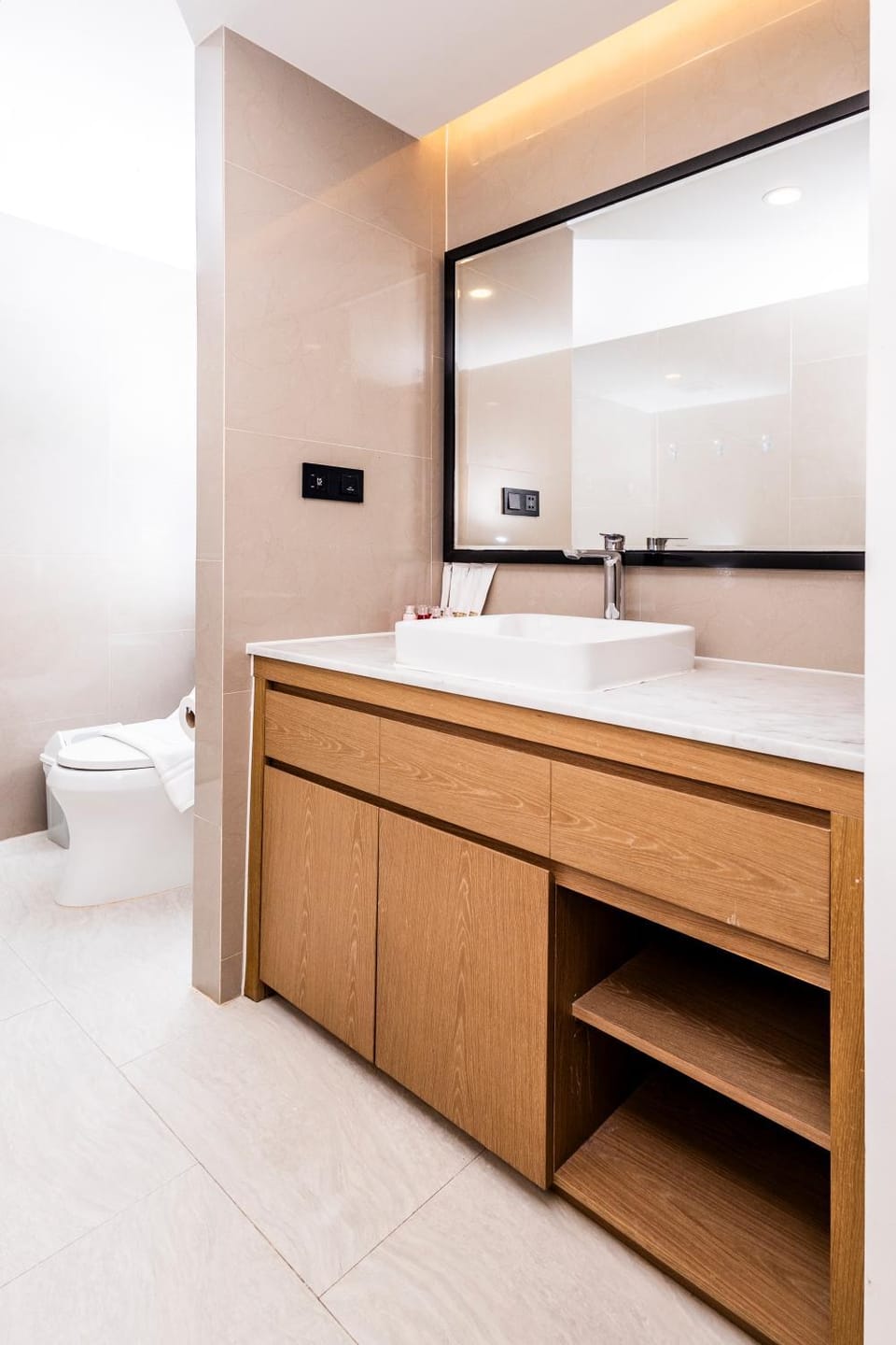 Bathroom, towels