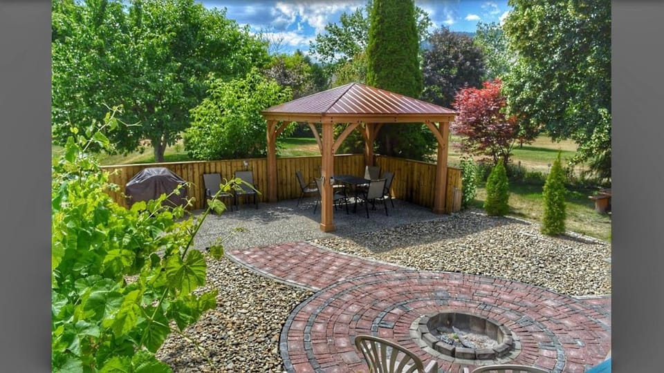 Patio, Natural landscape, Garden, Garden view