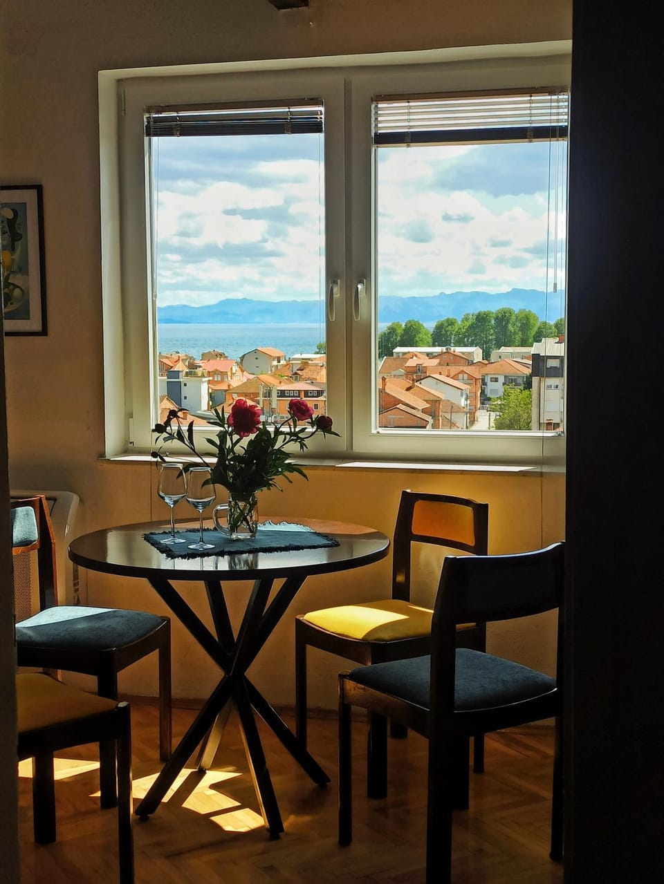 View (from property/room), Living room, Dining area, Sea view
