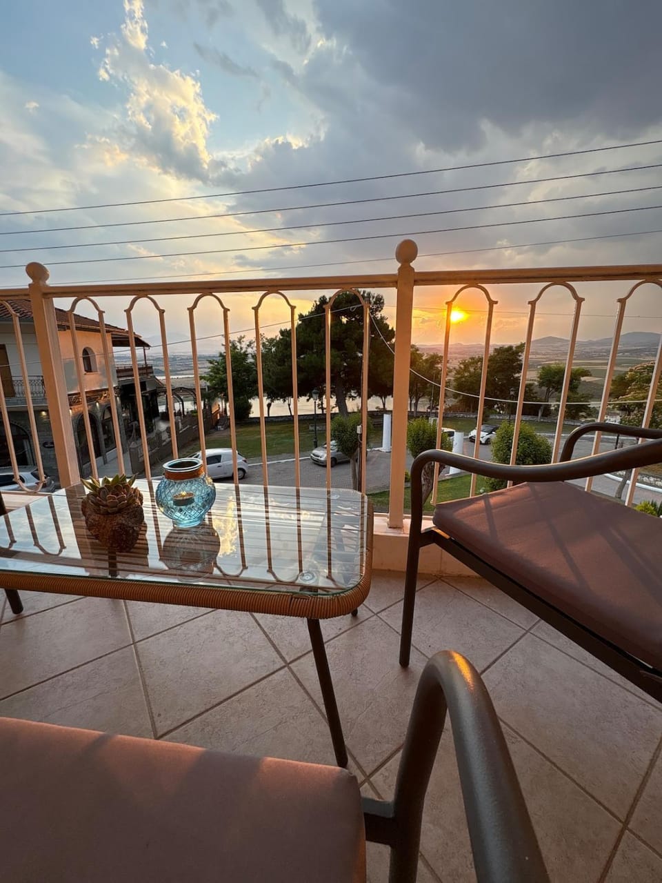 Natural landscape, Balcony/Terrace, Sunset