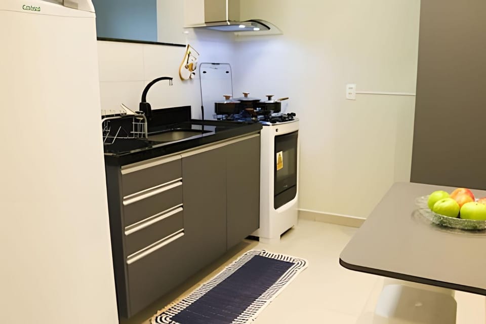 Kitchen or kitchenette, oven, stove, toaster