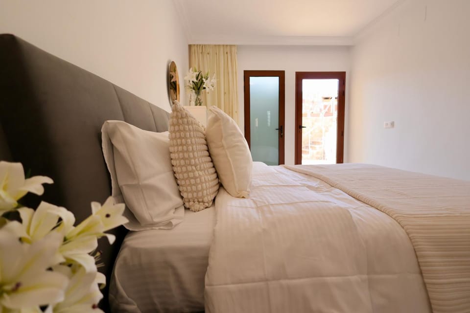 Shower, Bed, Balcony/Terrace, Photo of the whole room, Bedroom, wardrobe, air conditioner