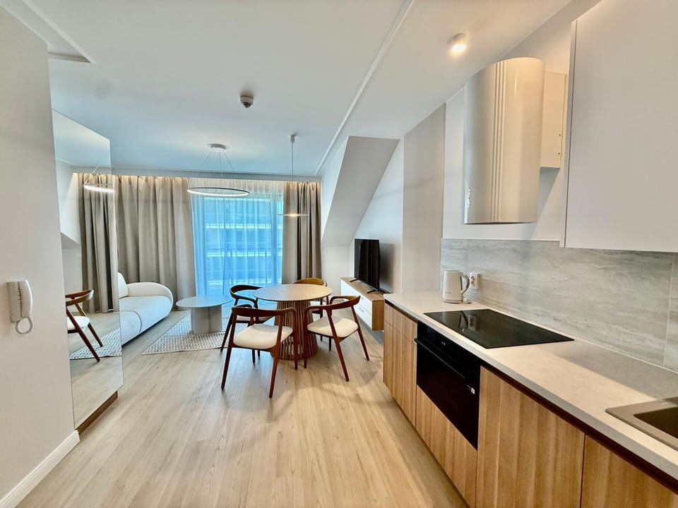 Rezydencja Niechorze D301 Boho Studio z z Basenem, Sauną, Jacuzzi, przy samej PLAŻY - 5D Apartments Apartment in West Pomeranian Voivodeship, Poland