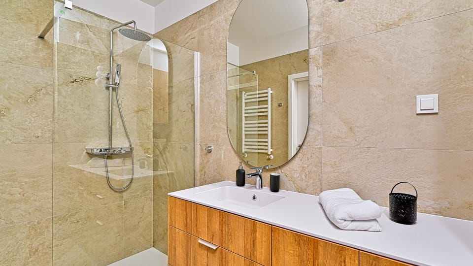 Rezydencja Niechorze D309 Eco Boho 2 sypialniami z Basenem, Sauną, Jacuzzi, przy samej PLAŻY - 5D Apartments Apartment in West Pomeranian Voivodeship, Poland