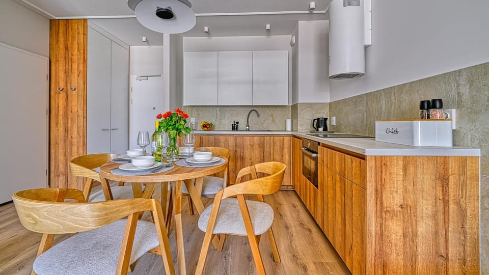 Rezydencja Niechorze D309 Eco Boho 2 sypialniami z Basenem, Sauną, Jacuzzi, przy samej PLAŻY - 5D Apartments Apartment in West Pomeranian Voivodeship, Poland