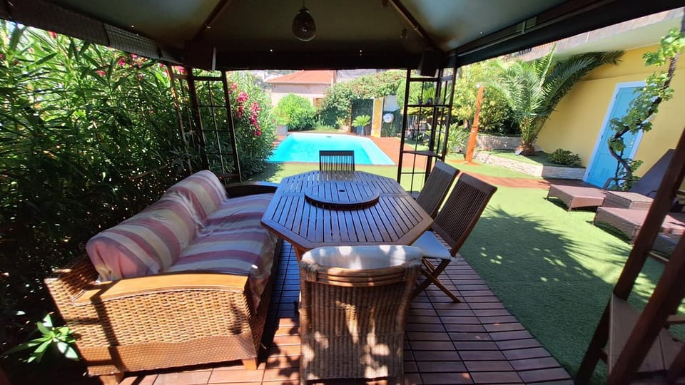 Patio, Garden, Swimming pool