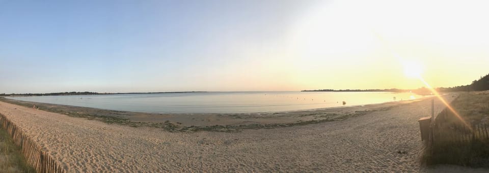 Natural landscape, Beach, Sunset