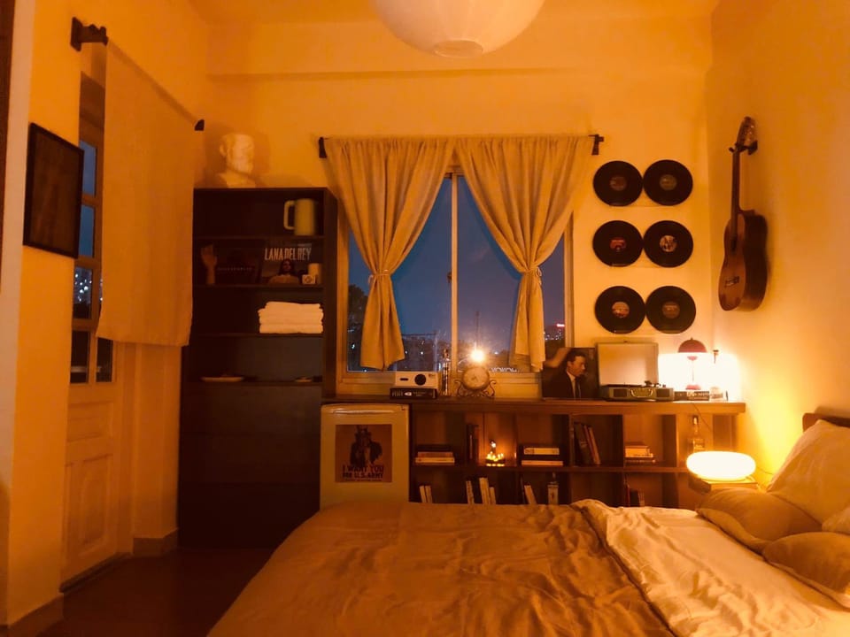 Bed, TV and multimedia, Bedroom, minibar
