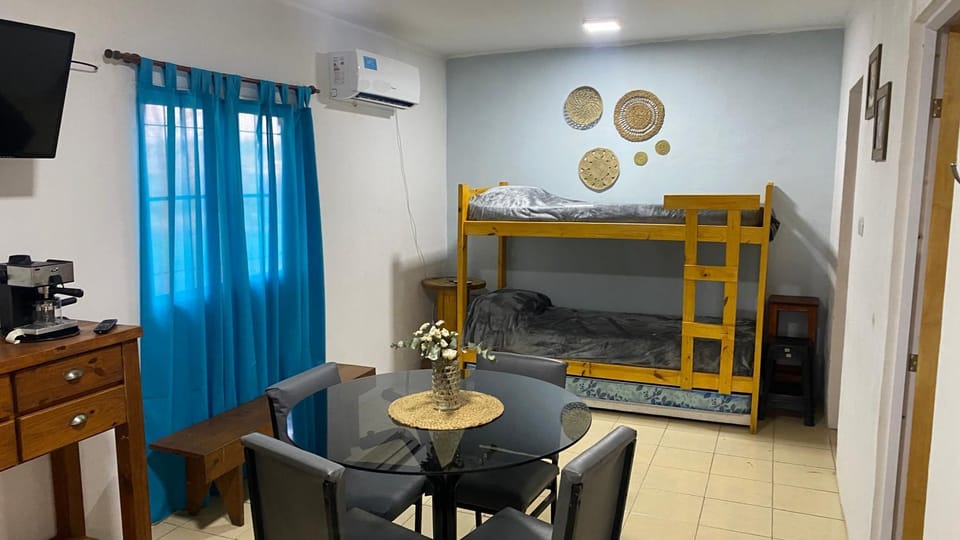 Bed, Photo of the whole room, Dining area, Bedroom, bunk bed, air conditioner