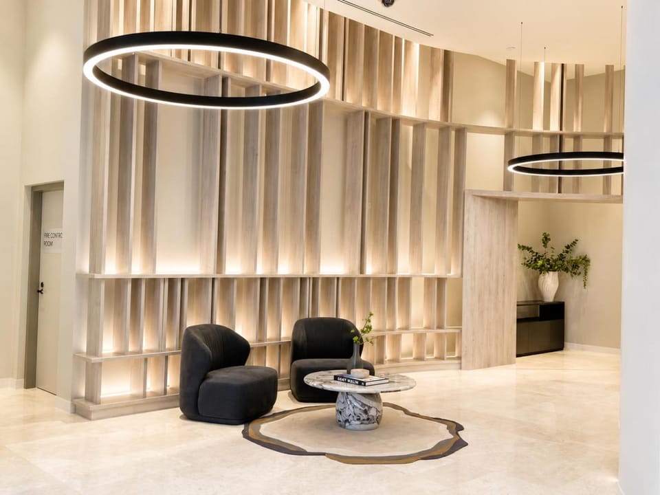 Lobby or reception, Decorative detail, Seating area