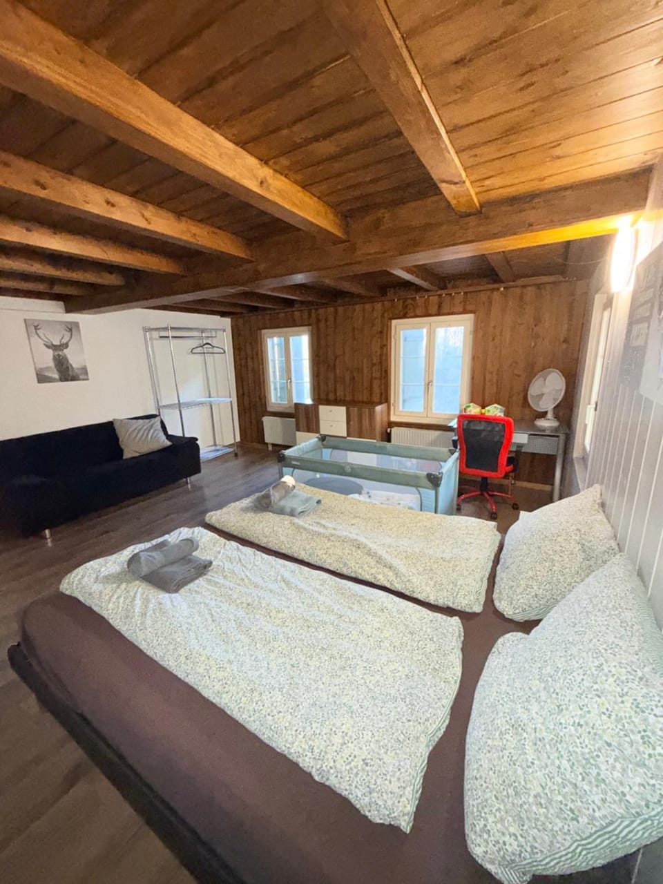 Bed, Photo of the whole room, Seating area, Bedroom