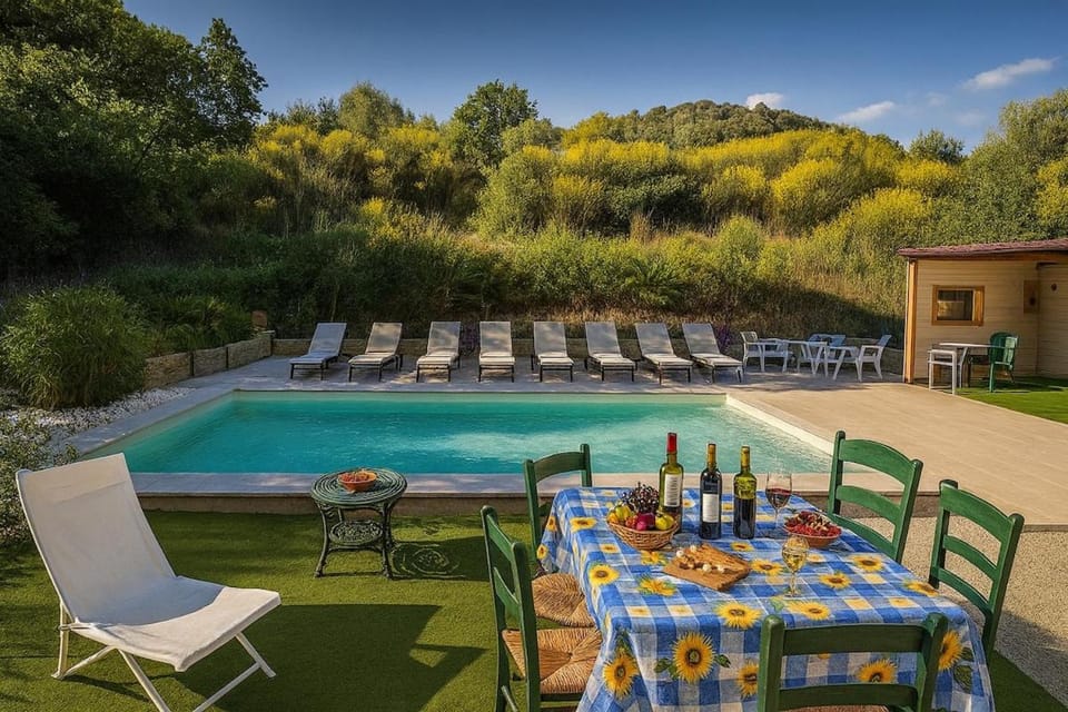 Panoramic View Village of Villa Luigina Cortona Villa in Castiglion Fiorentino