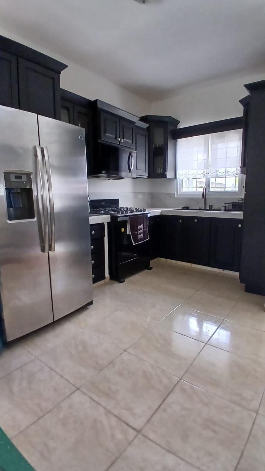 Kitchen or kitchenette, oven, toaster